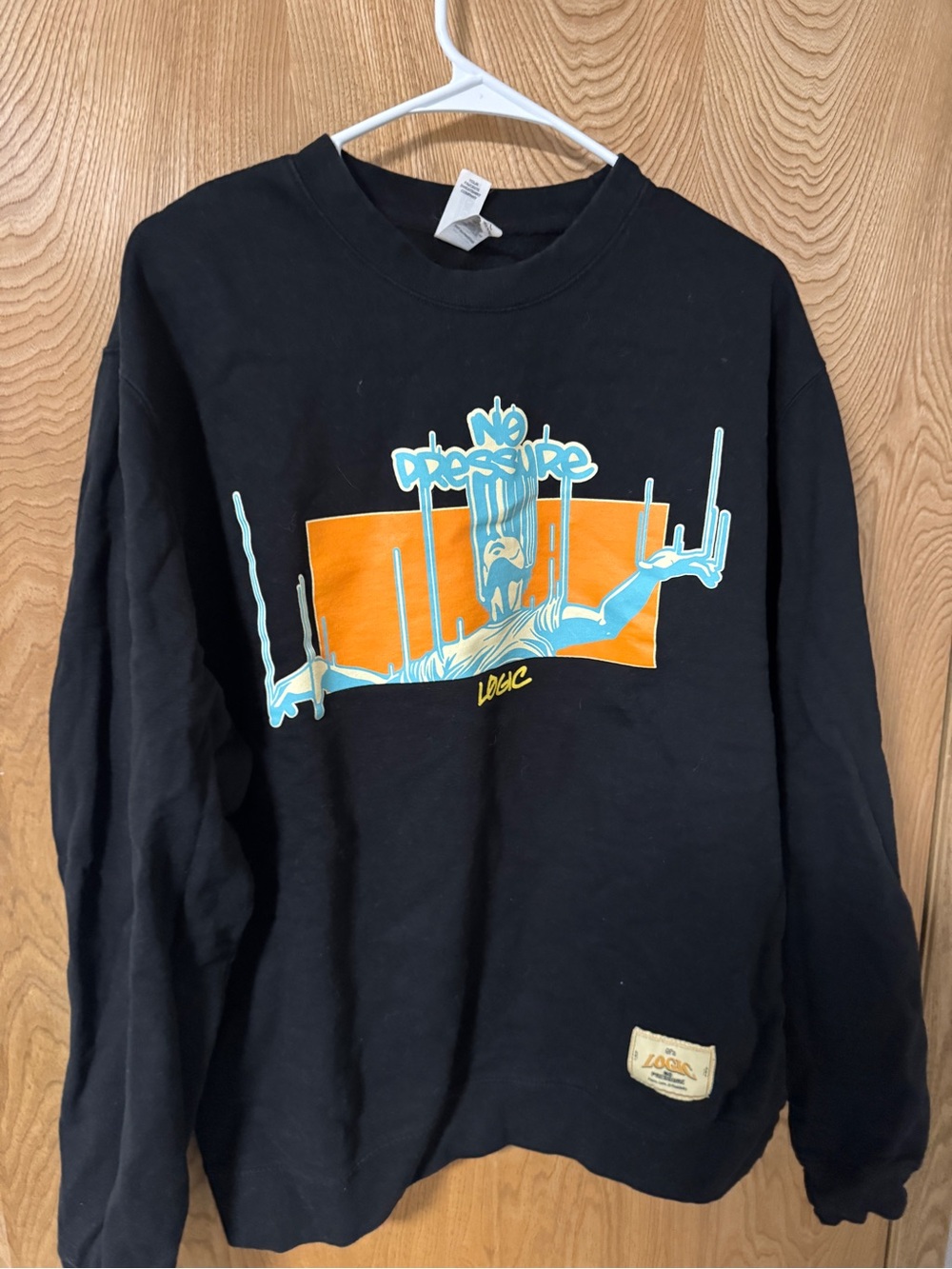 Logic No Pressure Graphic Sweatshirt - Black